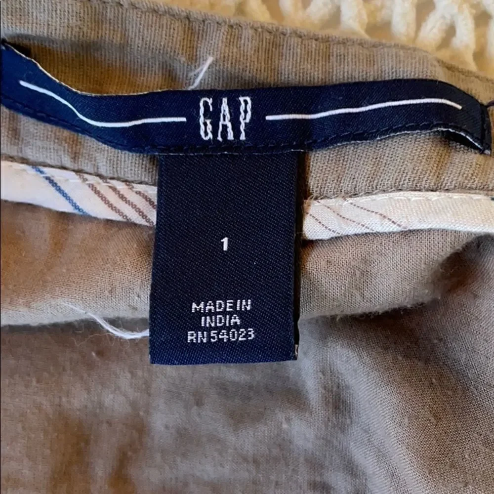 GAP Fit and Flare Brown Mini Skirt with Pockets (Size: 1)